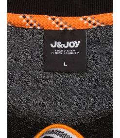 Heren poloshirt met lange mouwen in heidegrijze kleur