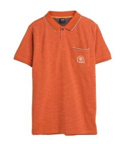 Heren poloshirt met nepzakje