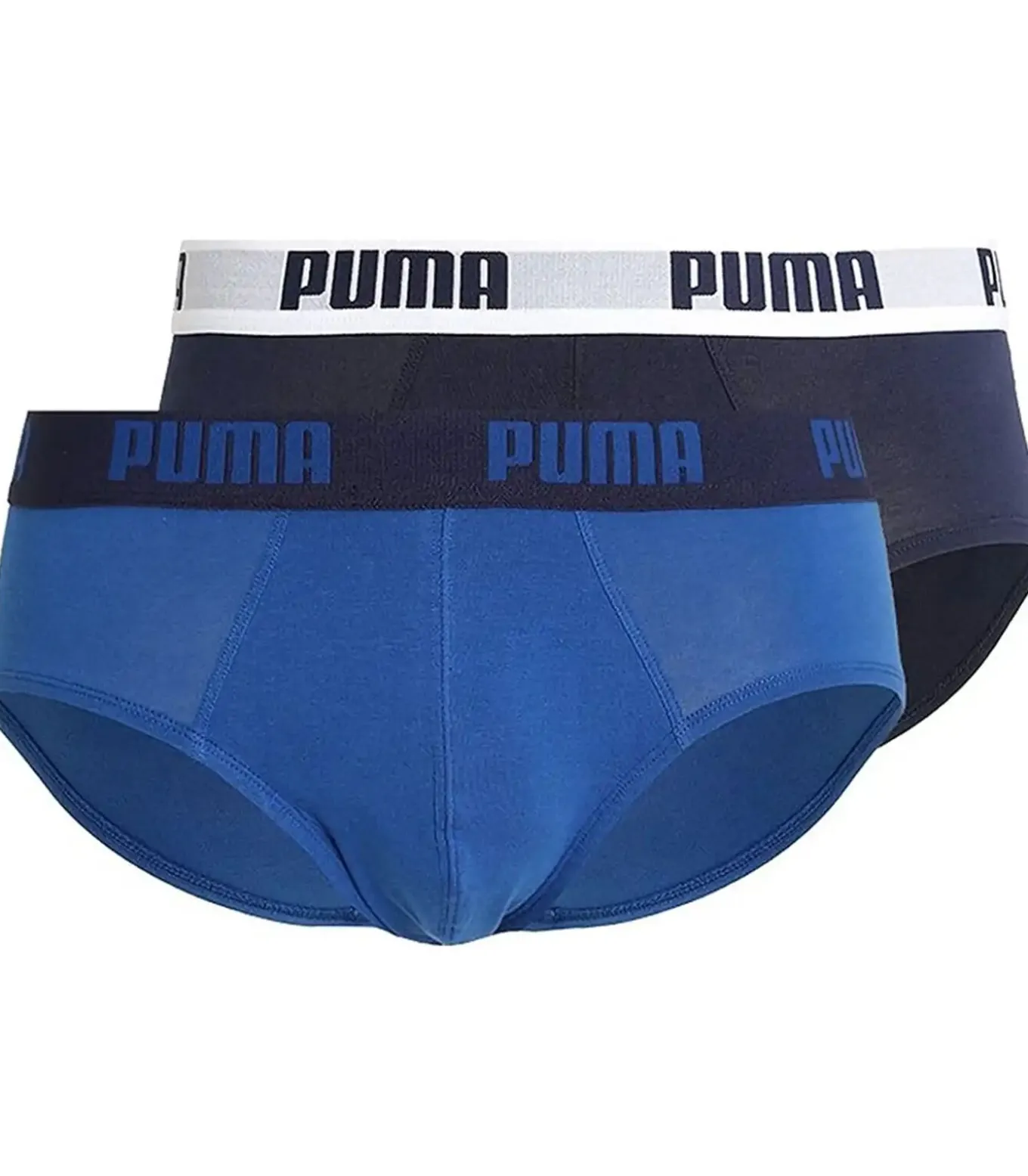 Heren slips 2-pak- True Blue - Elastisch katoen