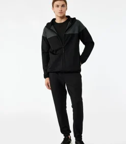Heren Sportieve Hoodie met Lange Mouwen en Rits