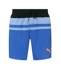 Hertige Strip Mid Shorts Zwembroek Benjamin Blue