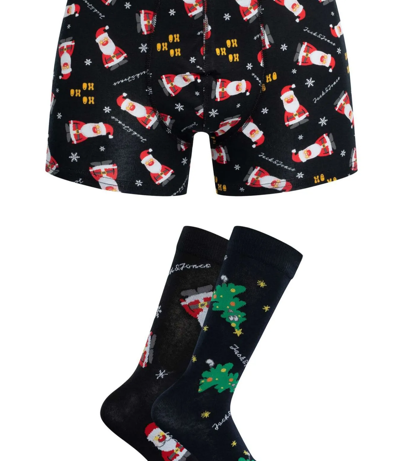 Ho Ho Ho Trunks & 2 Pack Sokken Geschenkdoos