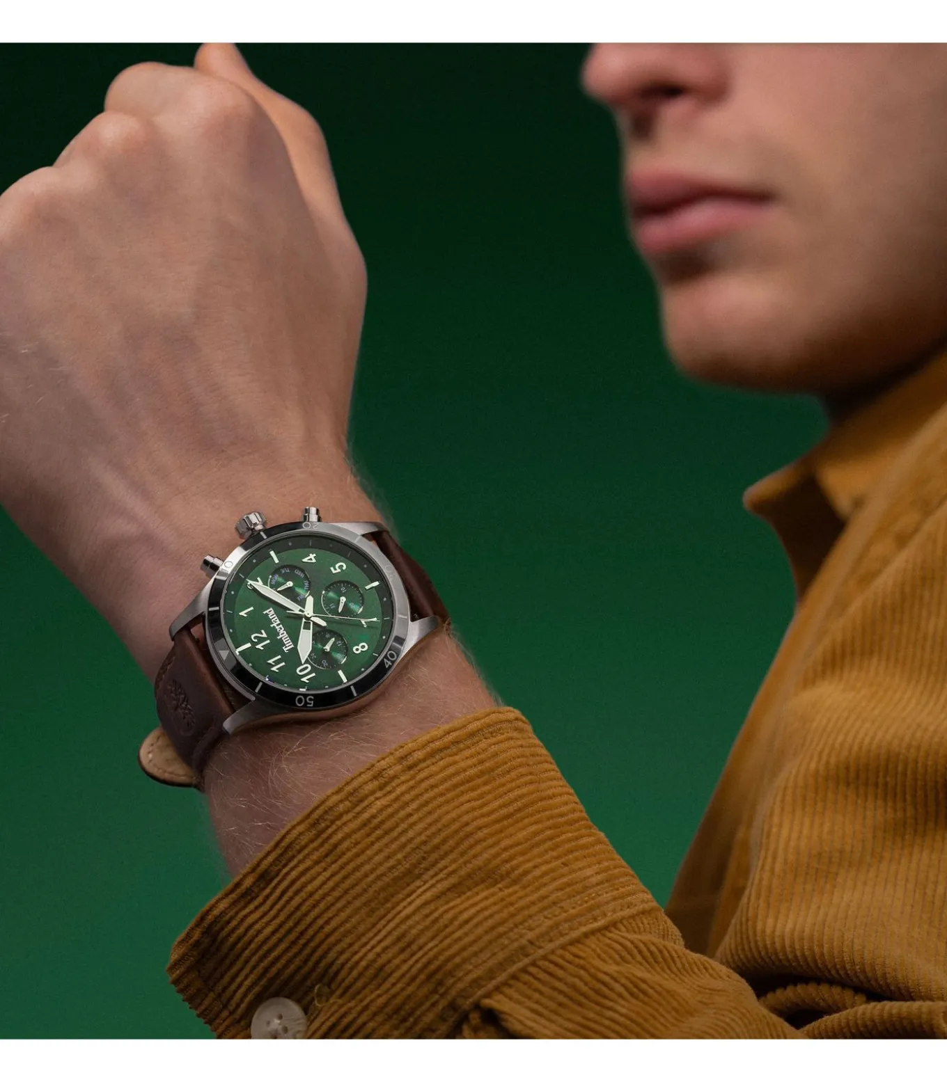 Horloge Ashmont Green - Brown