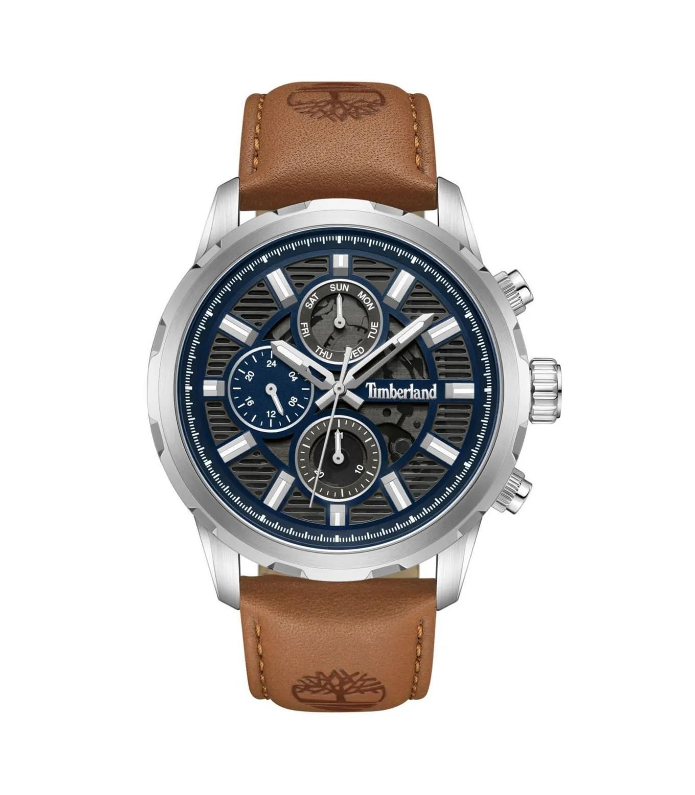 Horloge Hampton Harbour Blue - Brown