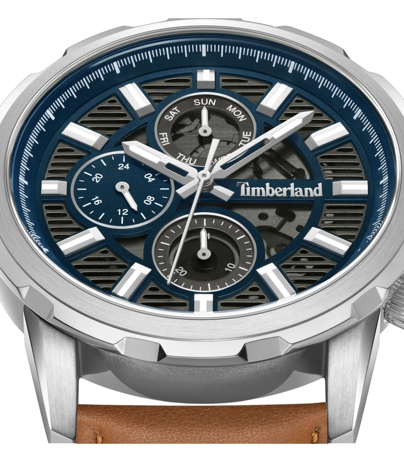 Horloge Hampton Harbour Blue - Brown