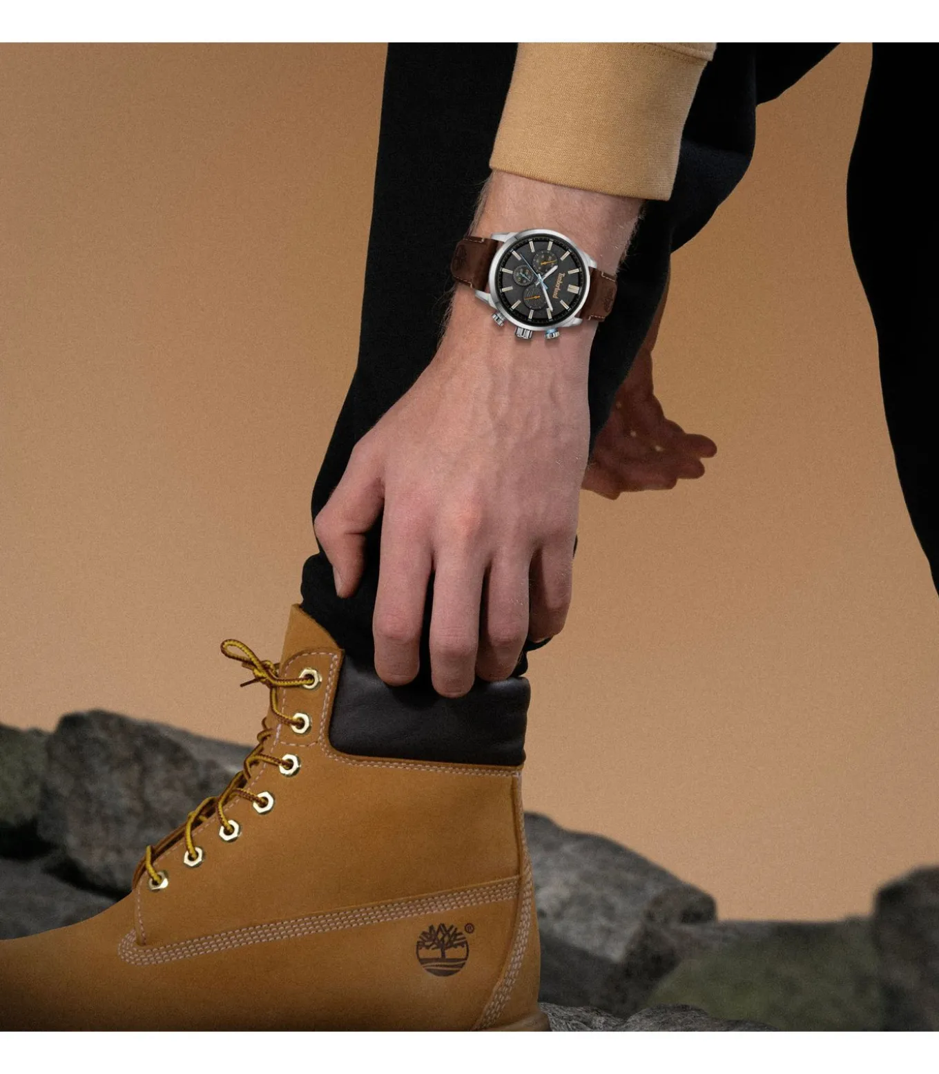Horloge Henniker II Black - Brown