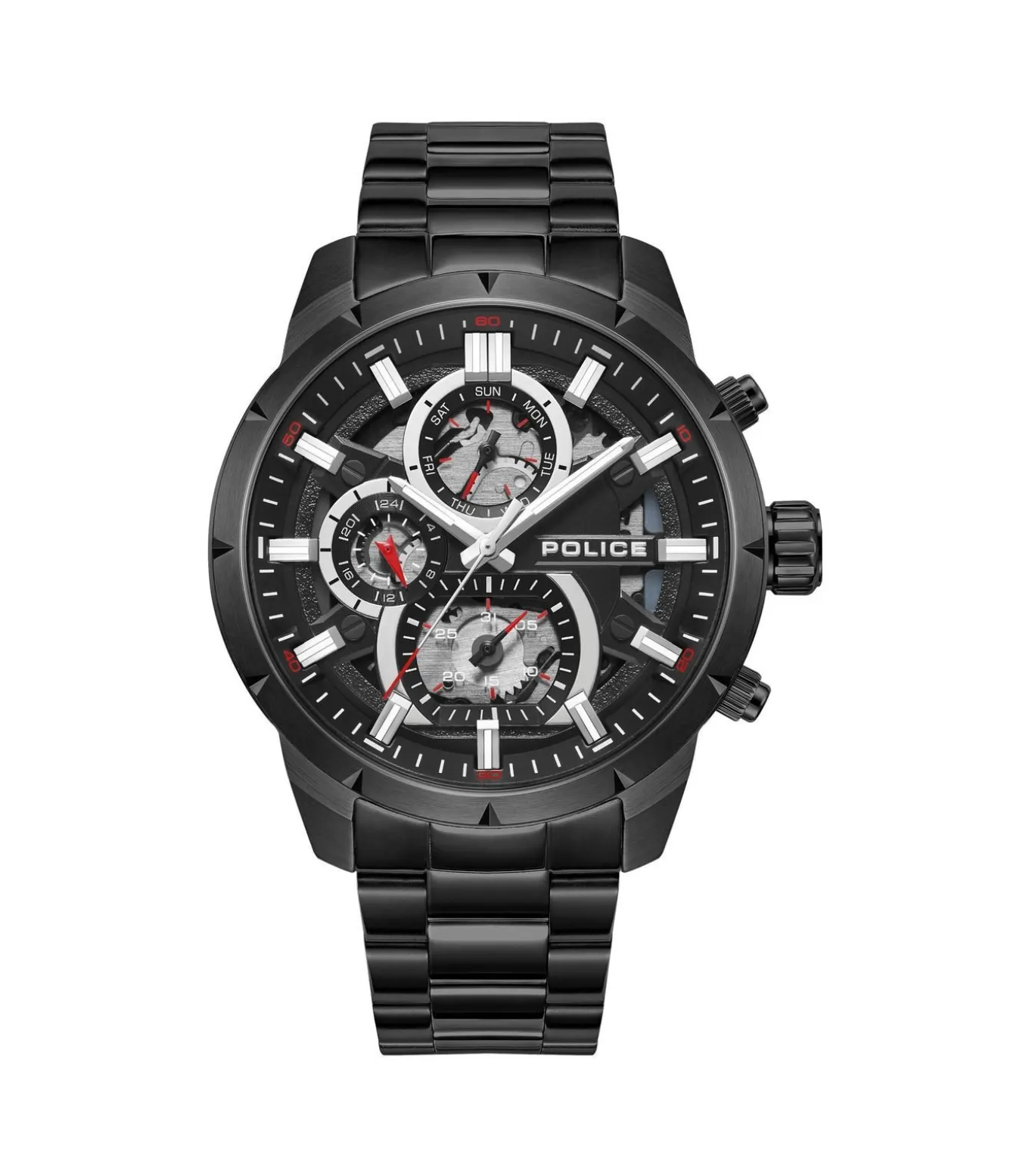 Horloge Neist Black Steel