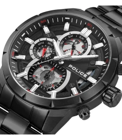Horloge Neist Black Steel