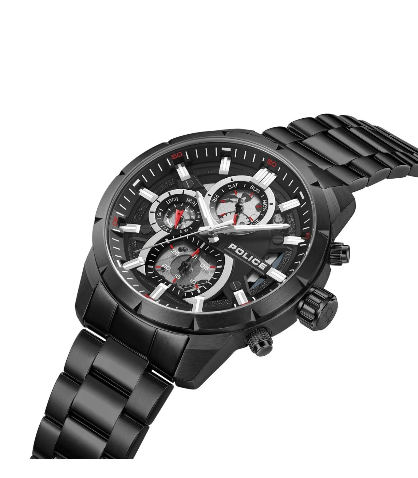Horloge Neist Black Steel