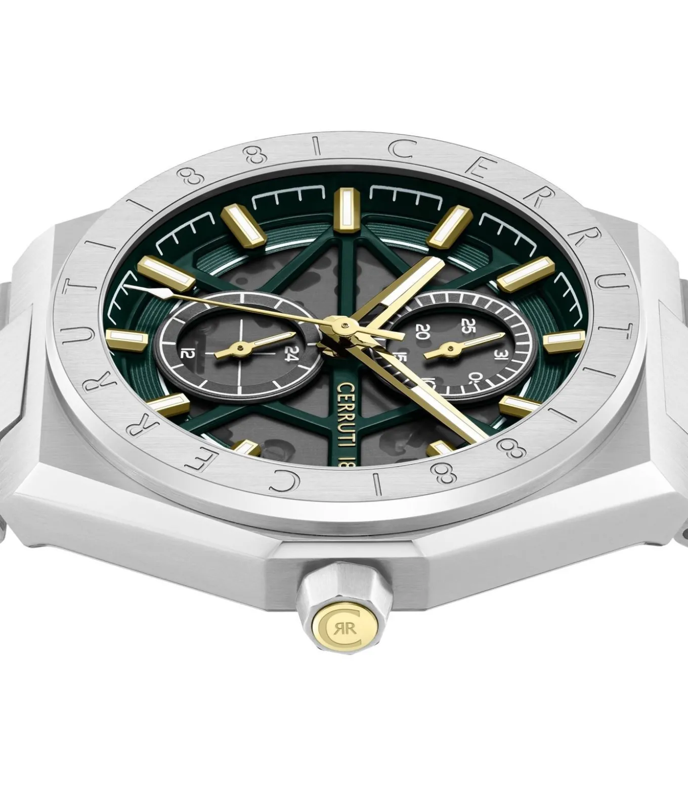 Horloge Ravello Green - Silver