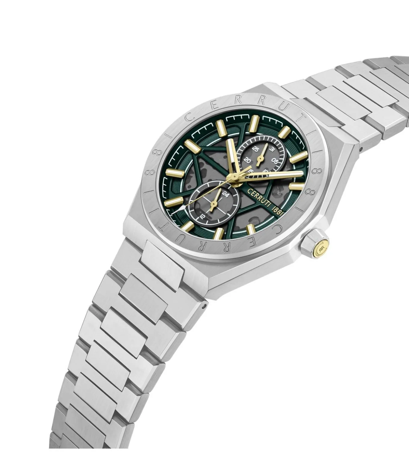 Horloge Ravello Green - Silver