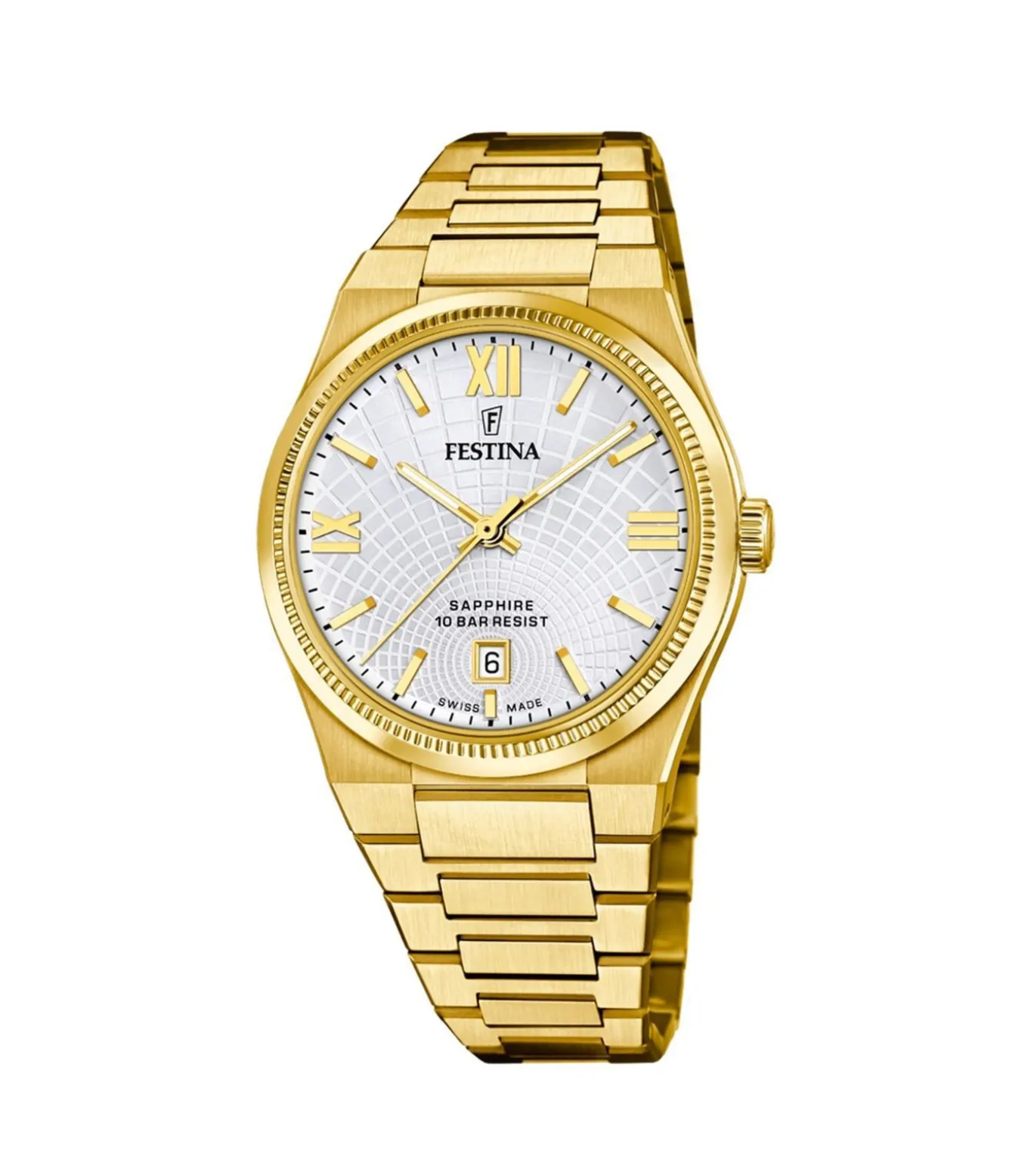 Horloge Rivé Swiss Made Gold & Silver