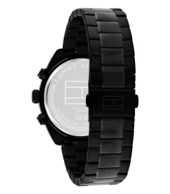 Horloge stalen band PVD band noir met wijzerplaat zwart 1710724