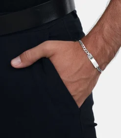Identiteit Armband voor mannen en vrouwen, unisex, 925 Sterling zilver