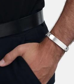 Identiteit Armband voor mannen, roestvrij staal
