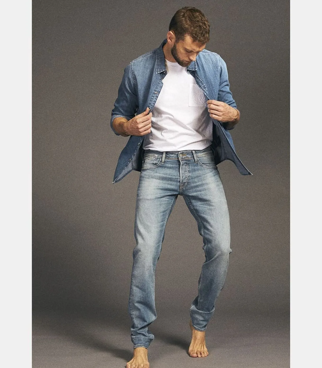 Jeans adjusted stretch 700/11, lengte 34