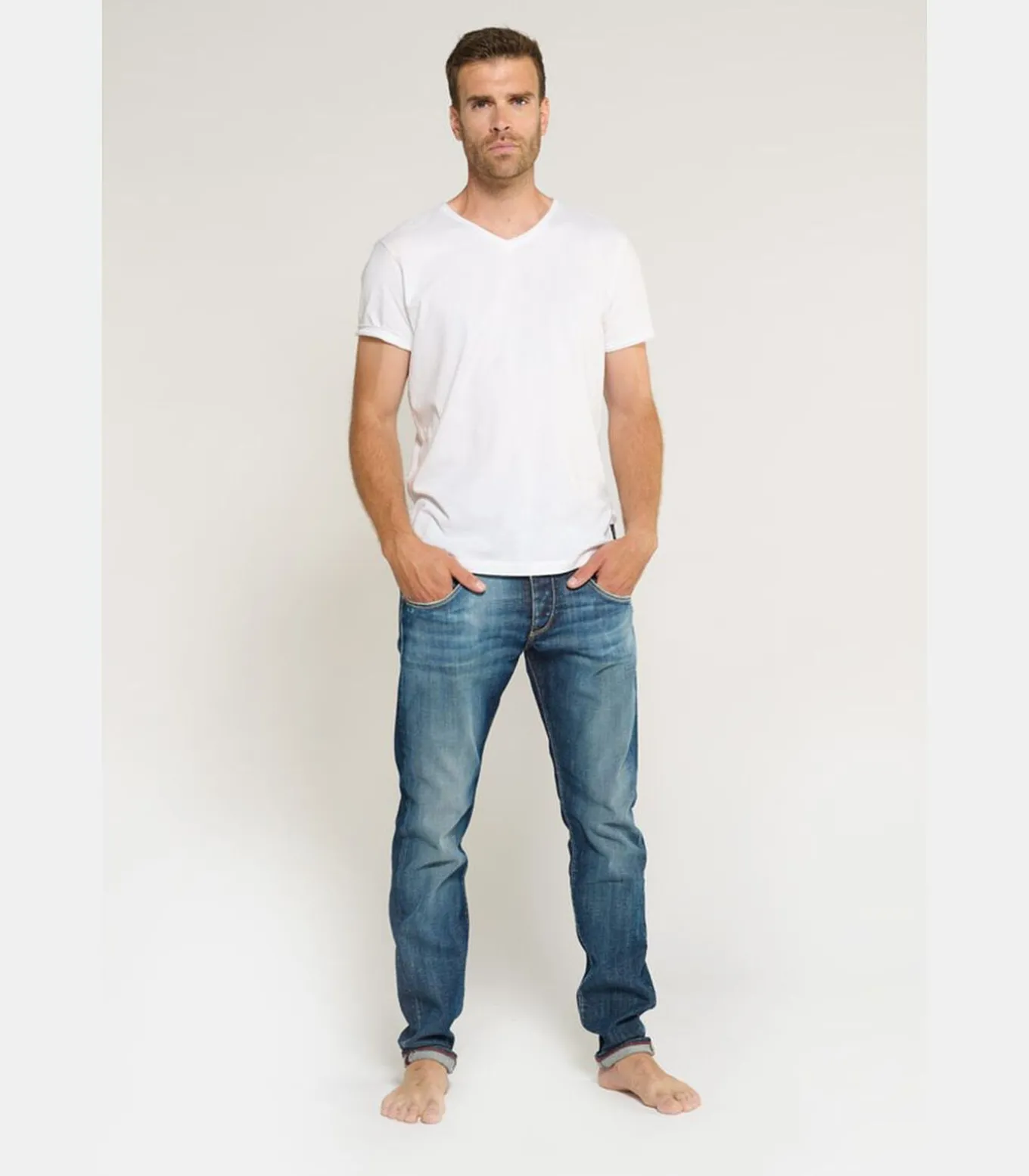 Jeans slim stretch 700/11, lengte 34