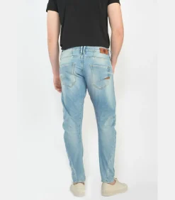 Jeans tapered , lengte 34