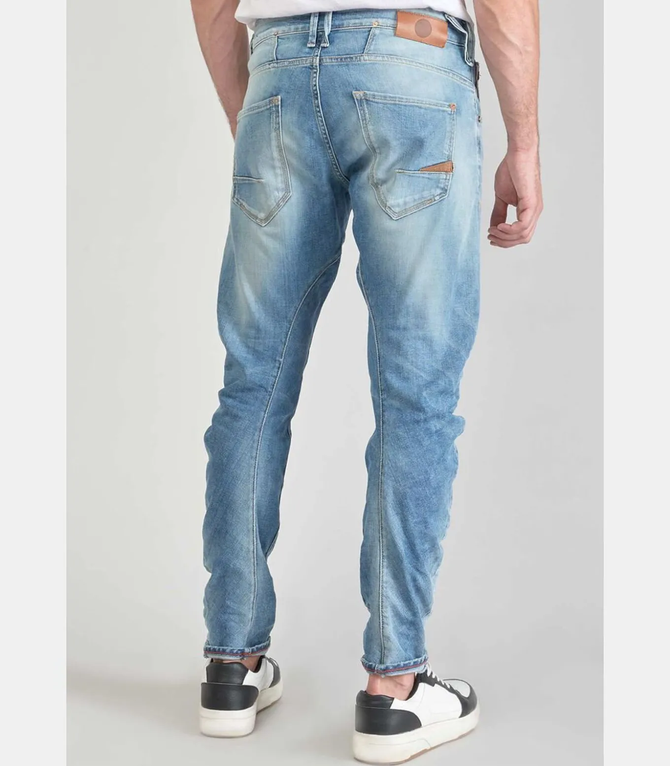 Jeans tapered , lengte 34