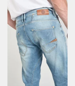 Jeans tapered , lengte 34
