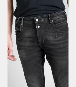 Jeans tapered , lengte 34