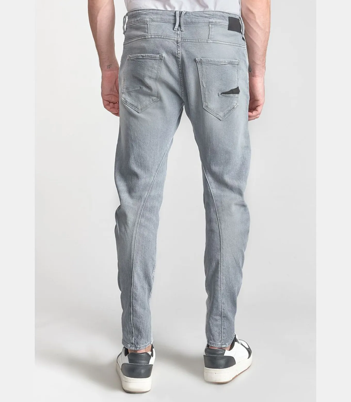 Jeans tapered , lengte 34