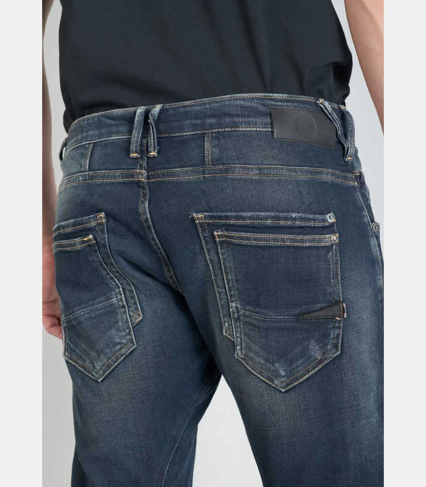 Jeans tapered , lengte 34