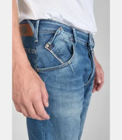 Jeans tapered , lengte 34