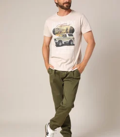 JEMMY - Casual katoenen broek met elastische taille