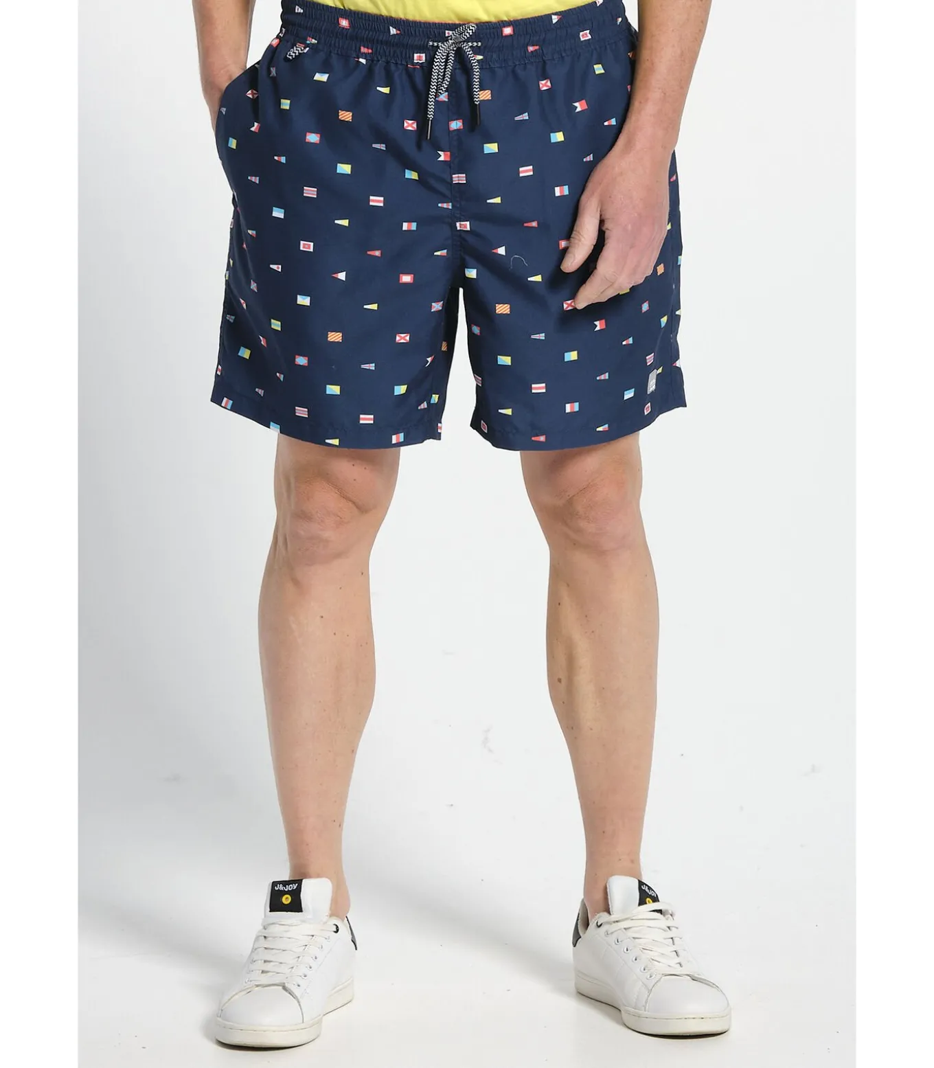 Jersey met vlaggenprints