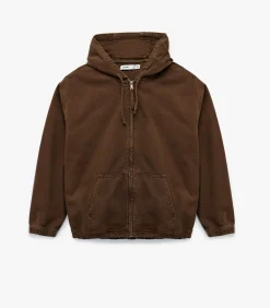 Katoenen Oversized Hoodie Jack met Rits