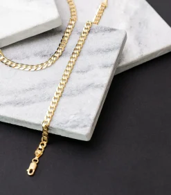 Ketting 9 Karaat 51cm -goudkleurig