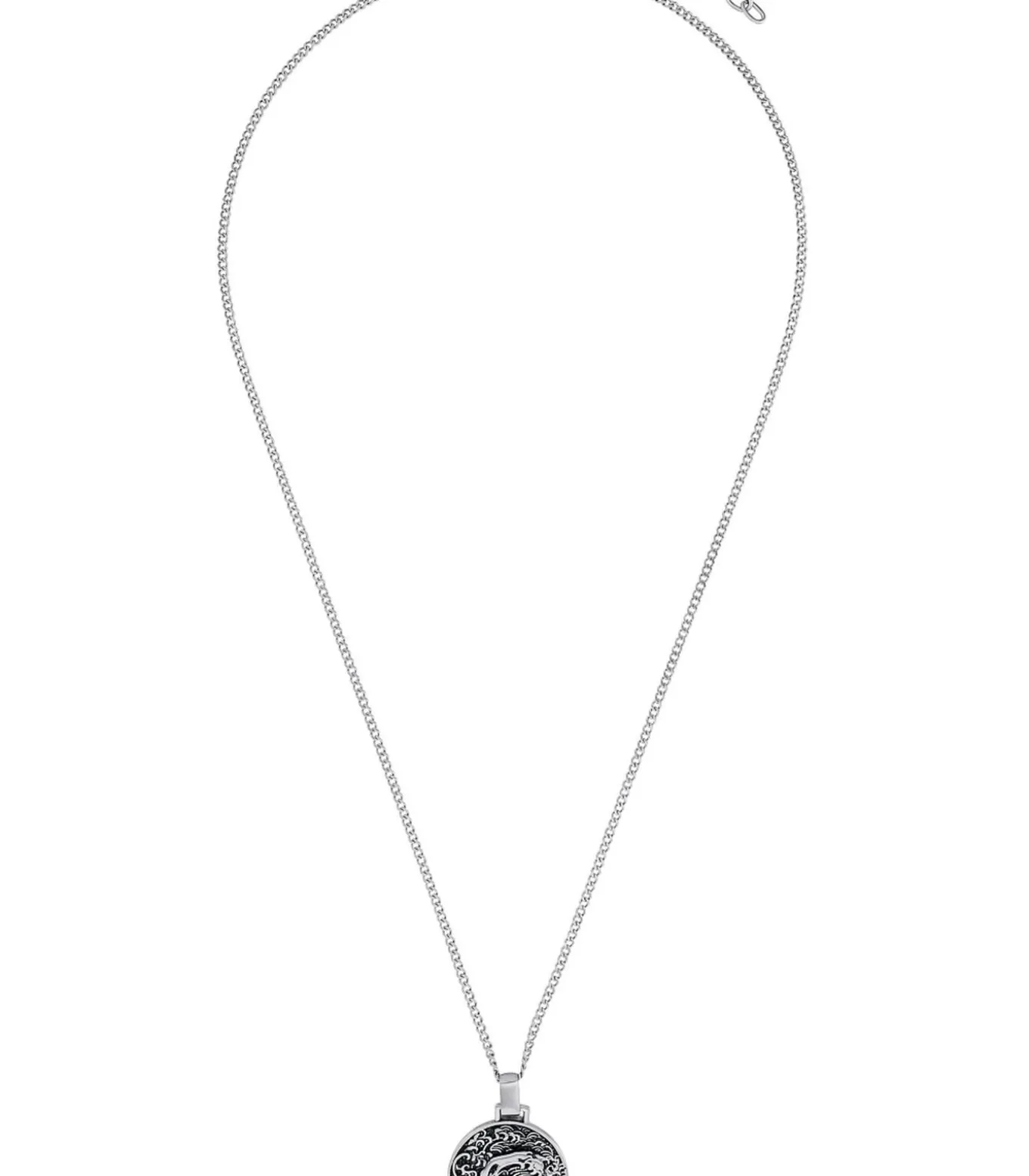 Ketting met hanger voor mannen, roestvrij staal