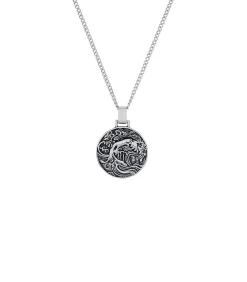 Ketting met hanger voor mannen, roestvrij staal