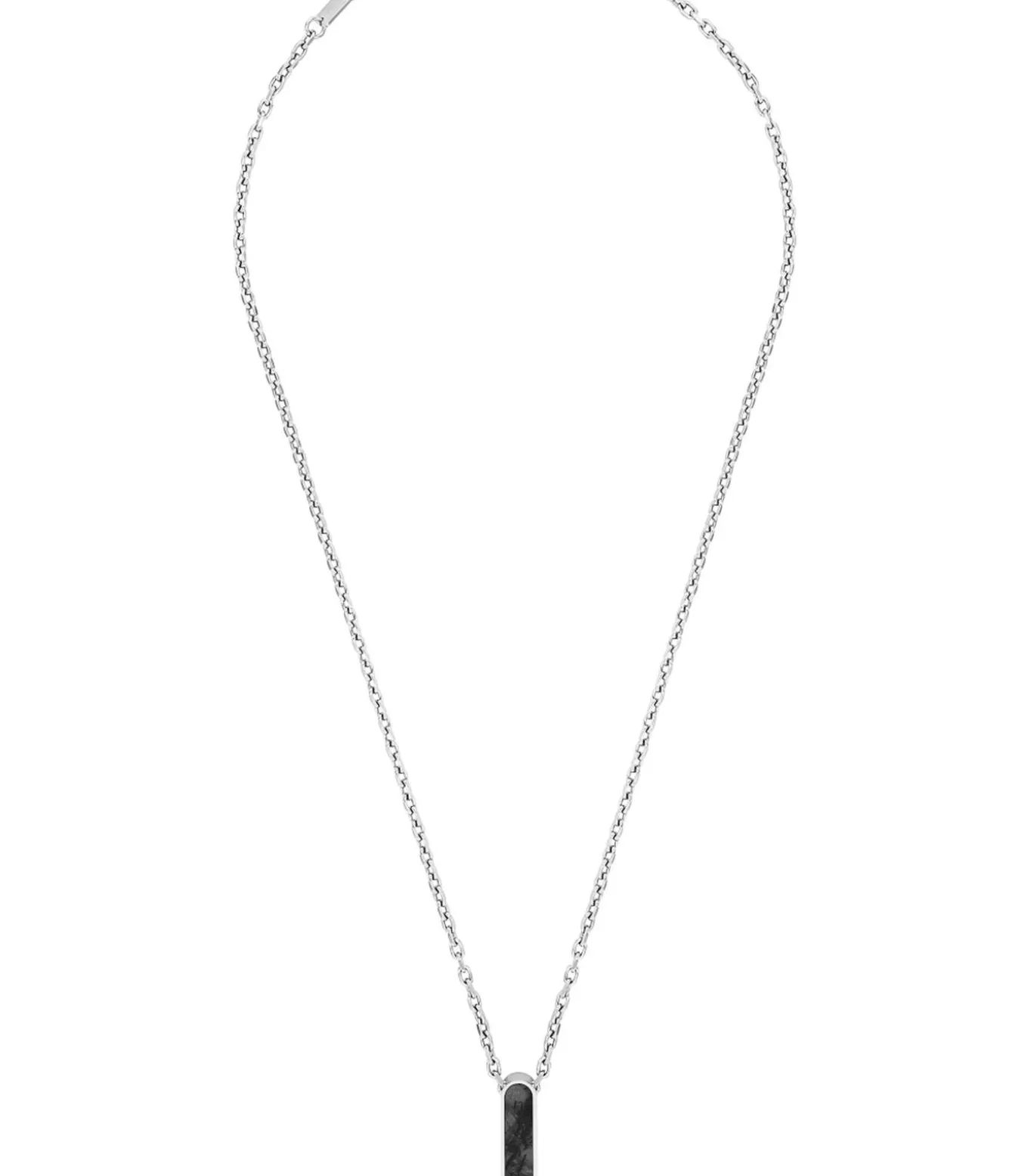 Ketting met hanger voor mannen, roestvrij staal, jaspis
