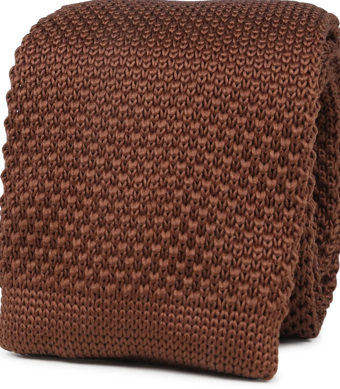 Knitted Stropdas Bruin TK-06
