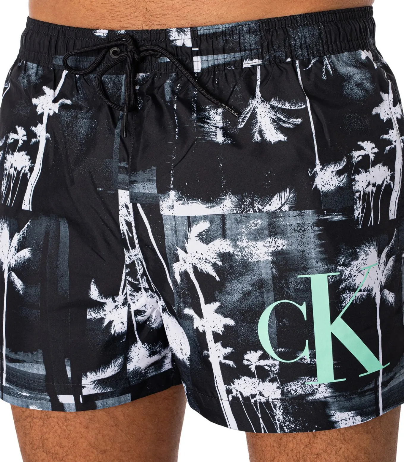 Korte Zwemshort Met Trekkoord Print