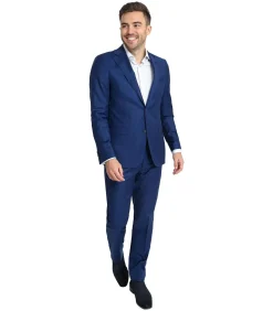 Kostuum Wol Royal Blauw