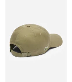 Lacoste cotton cap side logo - khaki