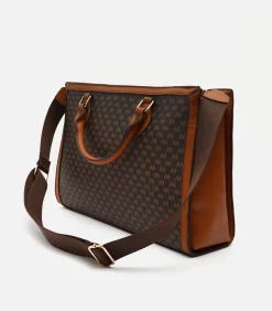 Laptop hoes Vrouw Monogramas Bruin