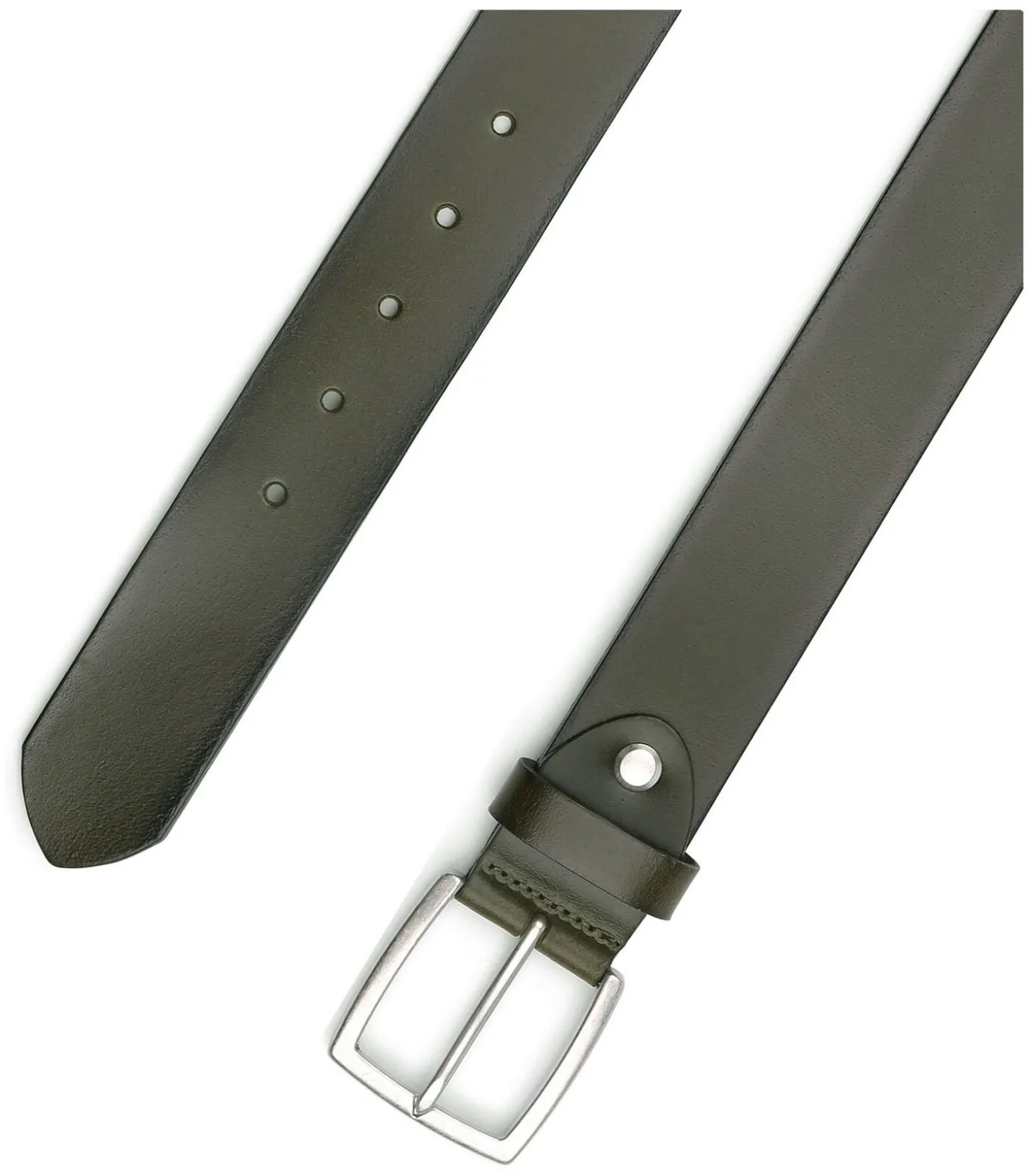 Leren Riem Groen Washed