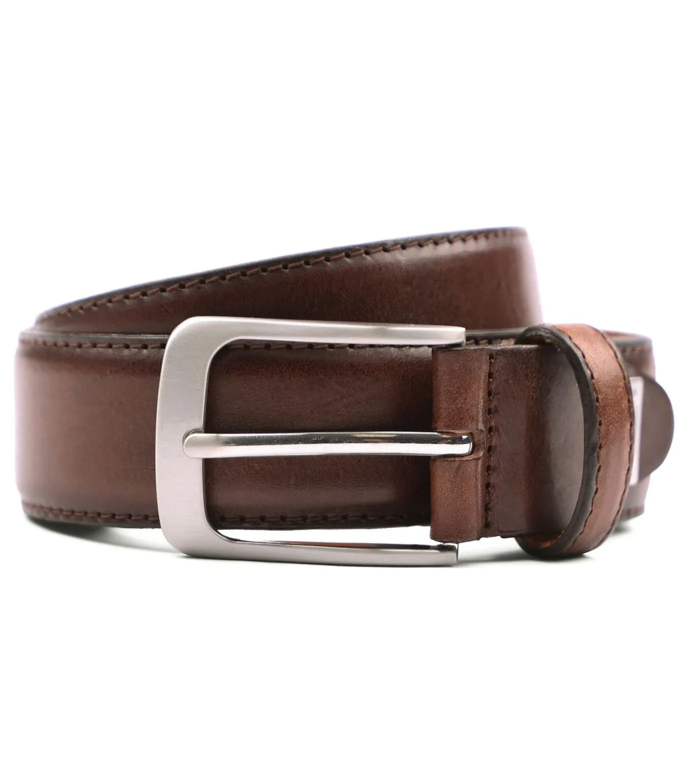 Leren Riem Polish Bruin