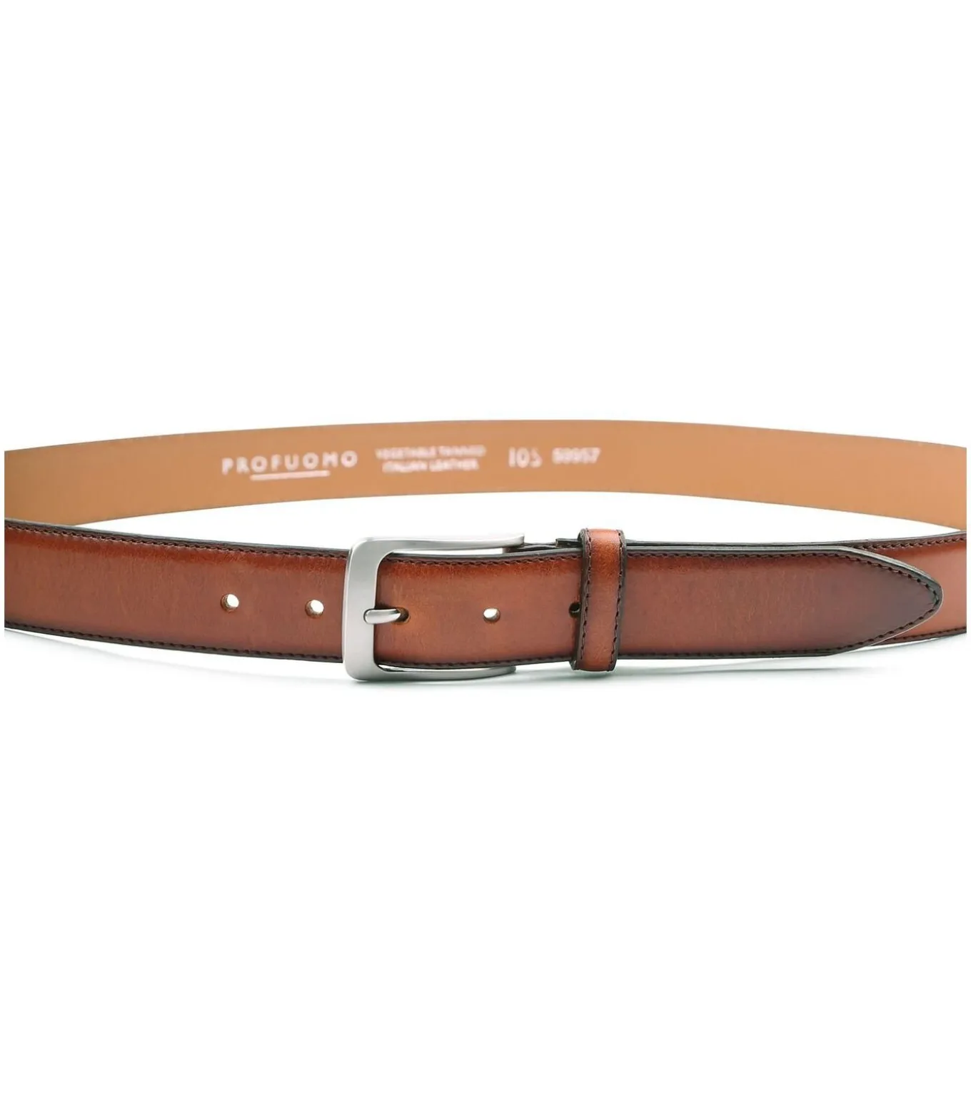 Leren Riem Polish Cognac