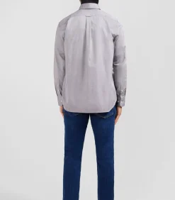 Lichtgrijs katoenen shirt