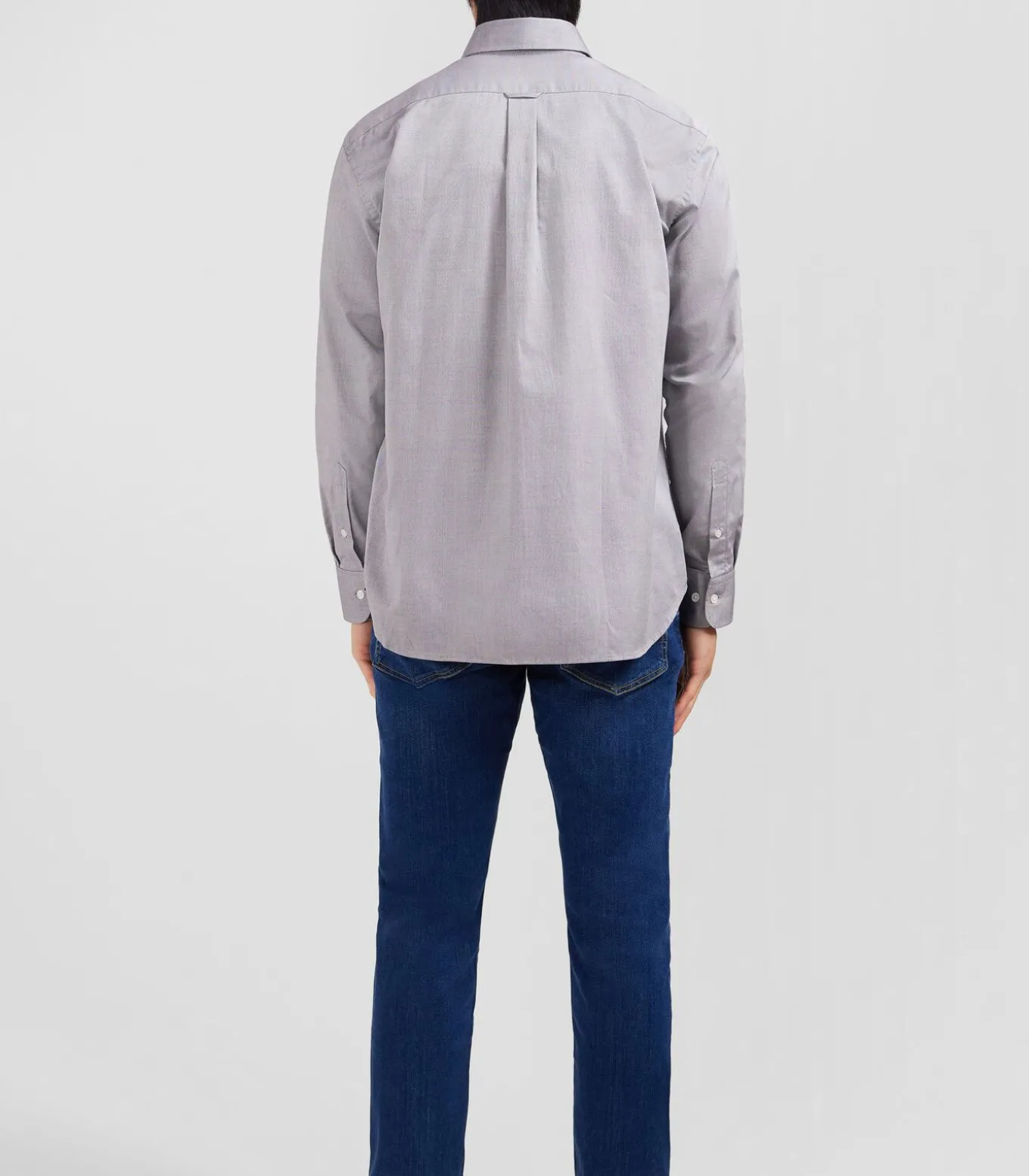 Lichtgrijs katoenen shirt
