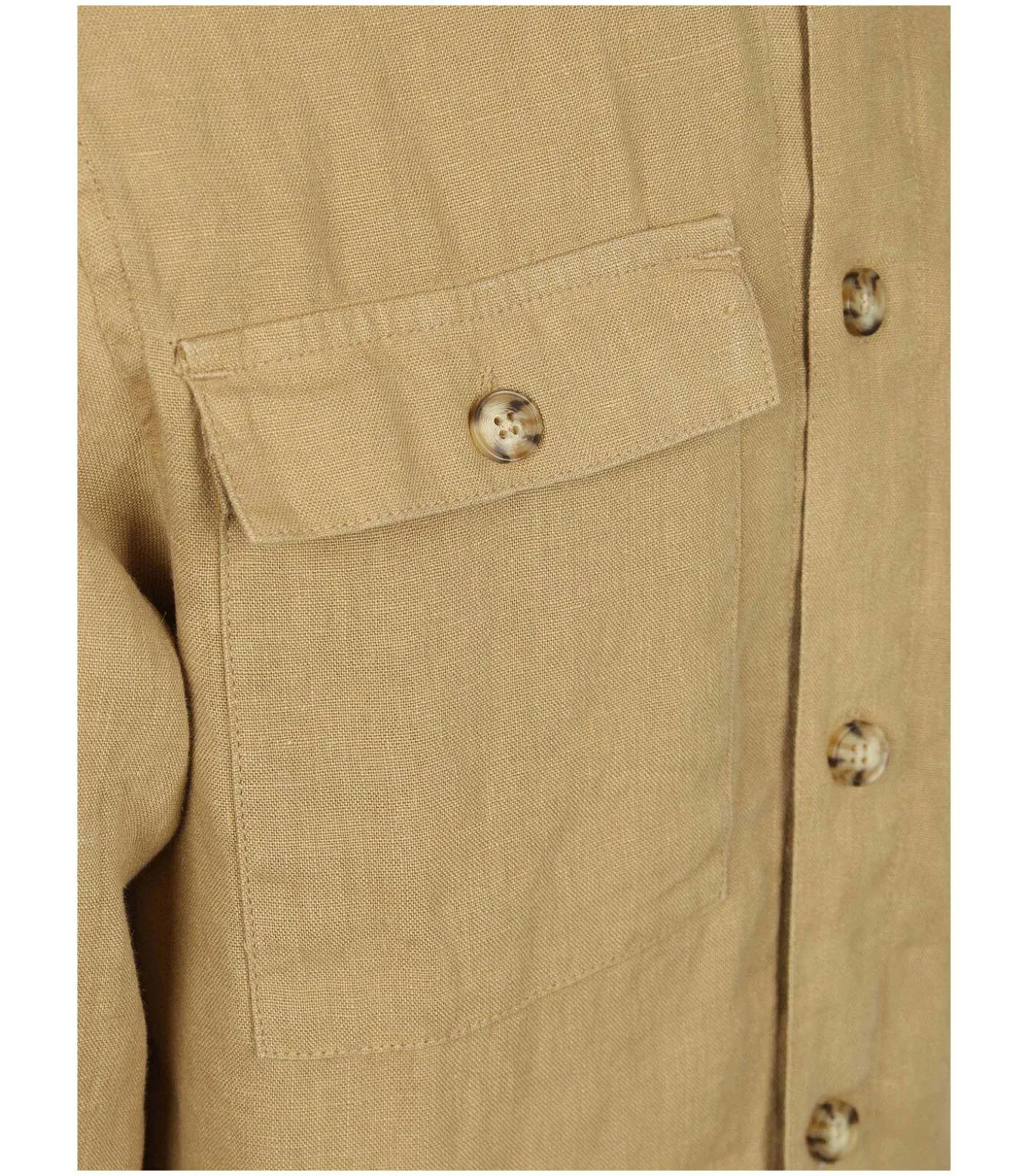 Linnen Overshirt Beige