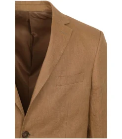 Linnen Suit Camel