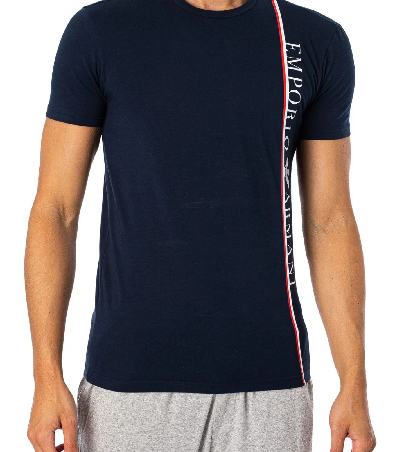 Lounge Organisch T-Shirt Met Logo Aan De Zijkant