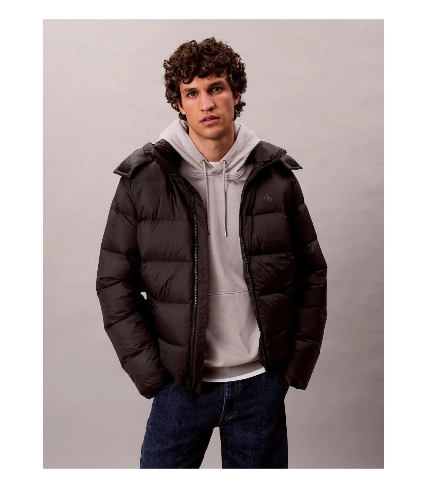 Ls Nylon Zip Off Hoo
