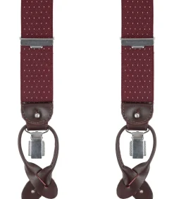 Luxe Bretel Bordeaux-Wit